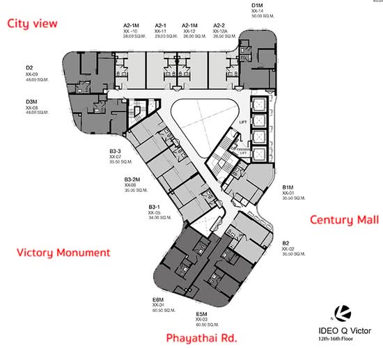 IDEO Q Victory : ไอดีโอ คิว วิคตอรี่ - Site Plan