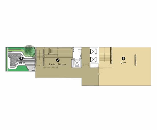 Knightsbridge Collage Sukhumvit 107 : ไนท์บริดจ์ คอลลาจ สุขุมวิท 107 - Site Plan