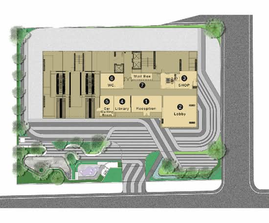 Knightsbridge Collage Sukhumvit 107 : ไนท์บริดจ์ คอลลาจ สุขุมวิท 107 - Site Plan