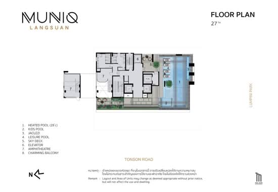 Muniq Langsuan : มิวนีค หลังสวน - Site Plan