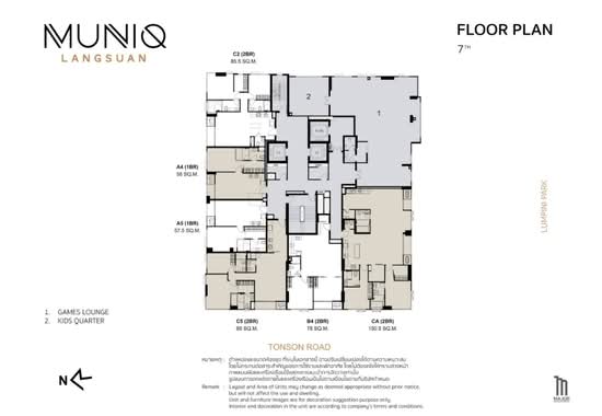 Muniq Langsuan : มิวนีค หลังสวน - Site Plan