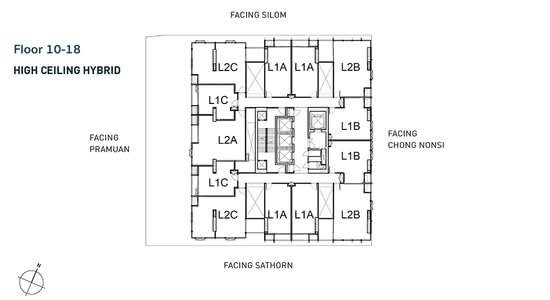 The Lofts Silom : เดอะ ลอฟท์ สีลม - Site Plan