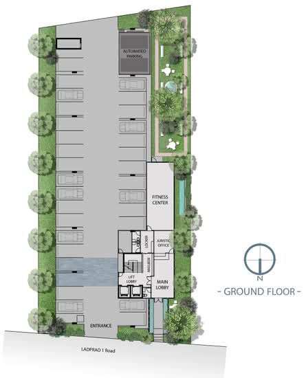 The Elegant Ladprao 1 : ดิ อิลิแกนท์ ลาดพร้าว 1 - Site Plan