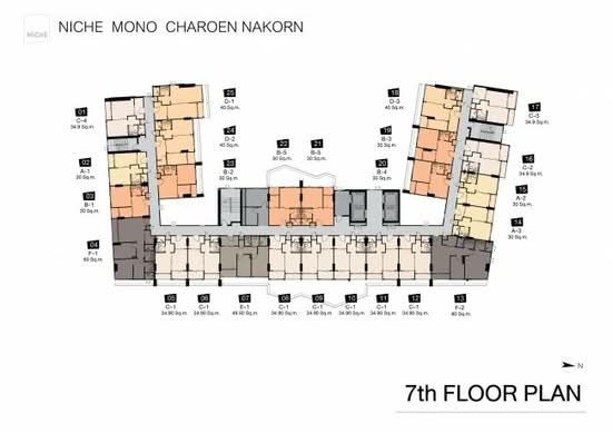 Niche Mono Charoen Nakorn : นิช โมโน เจริญนคร - Site Plan