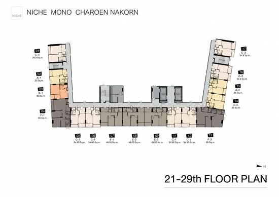 Niche Mono Charoen Nakorn : นิช โมโน เจริญนคร - Site Plan