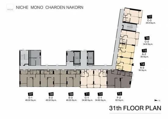 Niche Mono Charoen Nakorn : นิช โมโน เจริญนคร - Site Plan