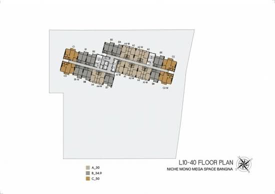 Niche Mono Mega Space Bangna : นิช โมโน เมกะ สเปซ บางนา - Site Plan