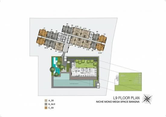 Niche Mono Mega Space Bangna : นิช โมโน เมกะ สเปซ บางนา - Site Plan