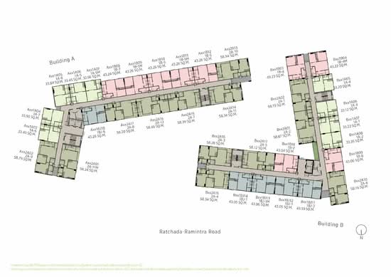 Chambers Cher Ratchada–Ramintra : แชมเบอร์ส เฌอ รัชดา-รามอินทรา - Site Plan