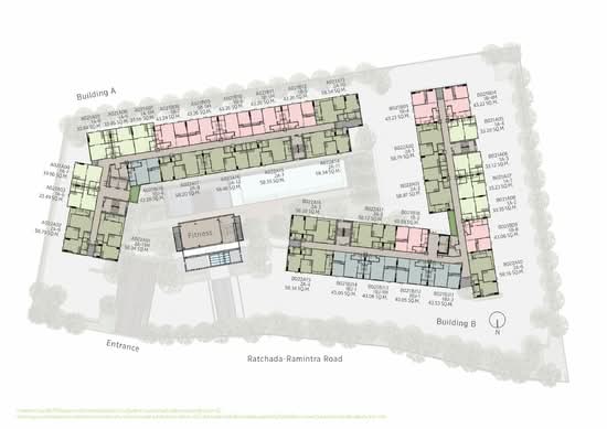 Chambers Cher Ratchada–Ramintra : แชมเบอร์ส เฌอ รัชดา-รามอินทรา - Site Plan