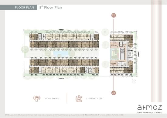 Atmoz Ratchada-Huaikwang : แอทโมซ รัชดา-ห้วยขวาง - Site Plan