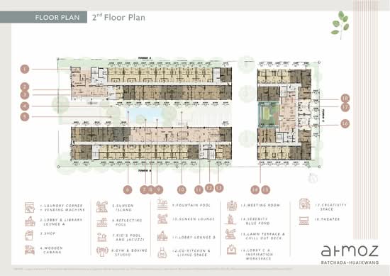 Atmoz Ratchada-Huaikwang : แอทโมซ รัชดา-ห้วยขวาง - Site Plan