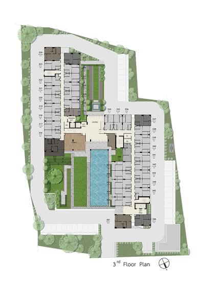 Notting Hill Hyde Park-Sapanmai : น็อตติ้ง ฮิลล์ ไฮด์ พาร์ค-สะพานใหม่ - Site Plan