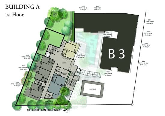 Silk Condominium Ao Nang : ซิลค์ คอนโดมิเนียม อ่าวนาง - Site Plan