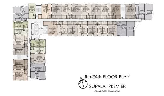 Supalai Premier Charoen Nakhon - Site Plan