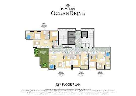 The Riviera Ocean Drive : เดอะ ริเวียร่า โอเชี่ยน ไดร์ฟ - Site Plan