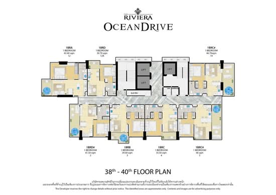 The Riviera Ocean Drive : เดอะ ริเวียร่า โอเชี่ยน ไดร์ฟ - Site Plan