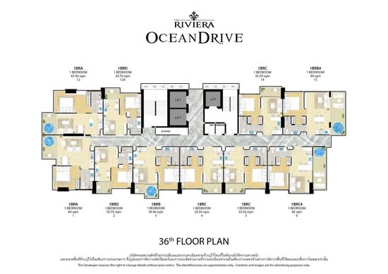 The Riviera Ocean Drive : เดอะ ริเวียร่า โอเชี่ยน ไดร์ฟ - Site Plan