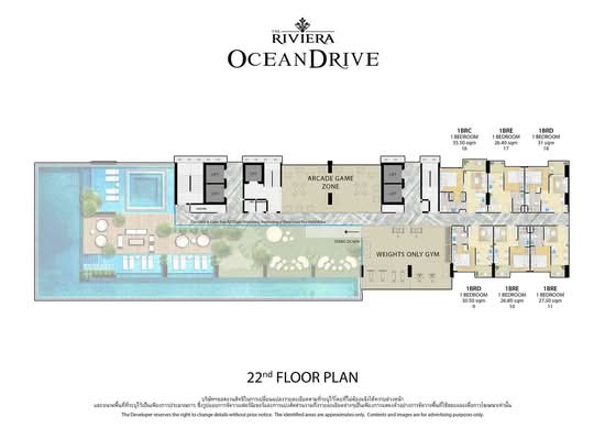 The Riviera Ocean Drive : เดอะ ริเวียร่า โอเชี่ยน ไดร์ฟ - Site Plan