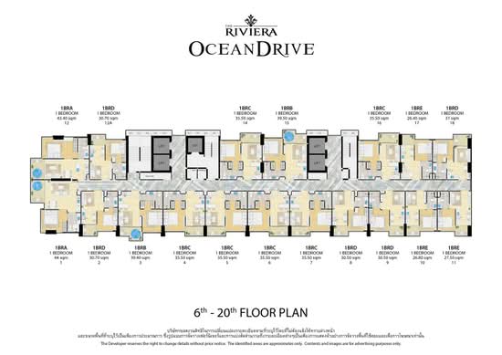 The Riviera Ocean Drive : เดอะ ริเวียร่า โอเชี่ยน ไดร์ฟ - Site Plan
