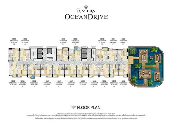 The Riviera Ocean Drive : เดอะ ริเวียร่า โอเชี่ยน ไดร์ฟ - Site Plan