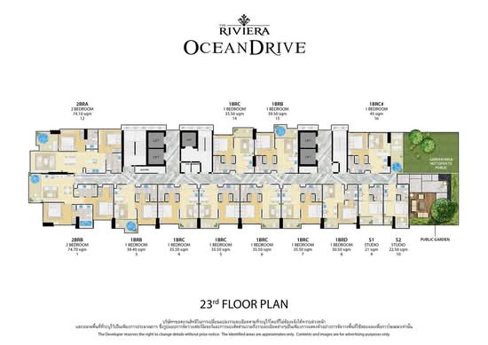 The Riviera Ocean Drive : เดอะ ริเวียร่า โอเชี่ยน ไดร์ฟ - Site Plan