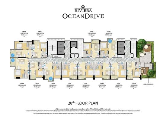 The Riviera Ocean Drive : เดอะ ริเวียร่า โอเชี่ยน ไดร์ฟ - Site Plan