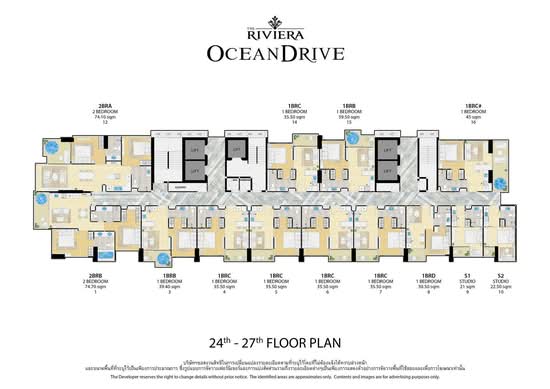 The Riviera Ocean Drive : เดอะ ริเวียร่า โอเชี่ยน ไดร์ฟ - Site Plan