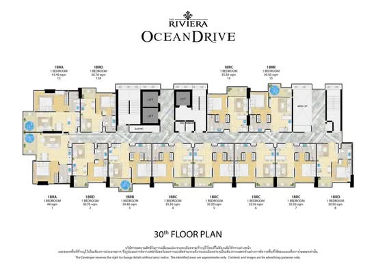 The Riviera Ocean Drive : เดอะ ริเวียร่า โอเชี่ยน ไดร์ฟ - Site Plan
