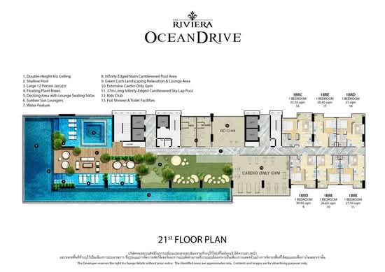 The Riviera Ocean Drive : เดอะ ริเวียร่า โอเชี่ยน ไดร์ฟ - Site Plan