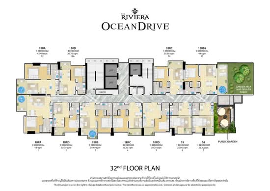 The Riviera Ocean Drive : เดอะ ริเวียร่า โอเชี่ยน ไดร์ฟ - Site Plan