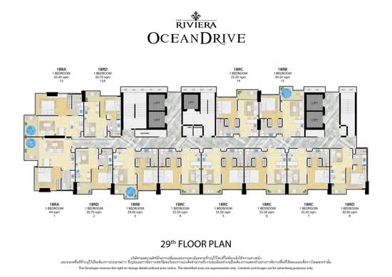 The Riviera Ocean Drive : เดอะ ริเวียร่า โอเชี่ยน ไดร์ฟ - Site Plan