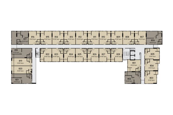 The Crystal Condo 2 Rewadee - Site Plan