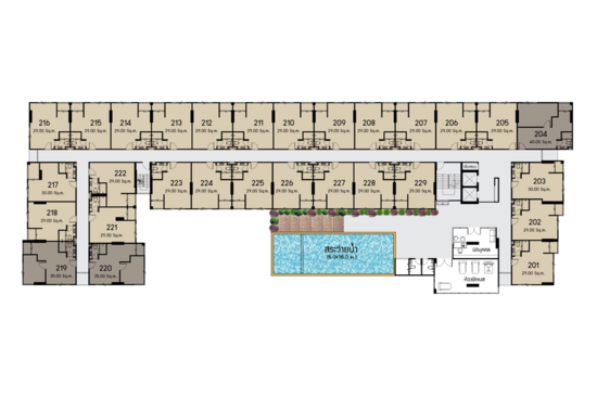 The Crystal Condo 2 Rewadee - Site Plan