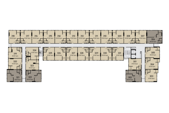 The Crystal Condo 2 Rewadee - Site Plan