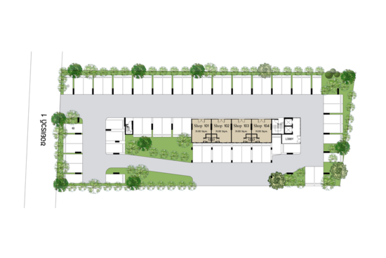 The Crystal Condo 2 Rewadee - Site Plan