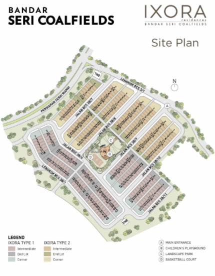 Ixora Residences @ Bandar Seri Coalfields - Site Plan - iProperty.com.my