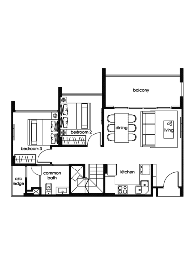 Three 11 - Floor Plan