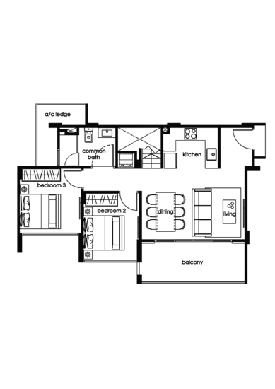 Three 11 - Floor Plan