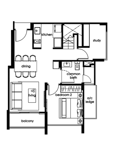 Three 11 - Floor Plan