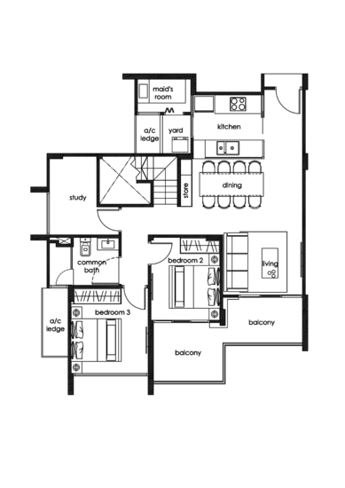 Three 11 - Floor Plan