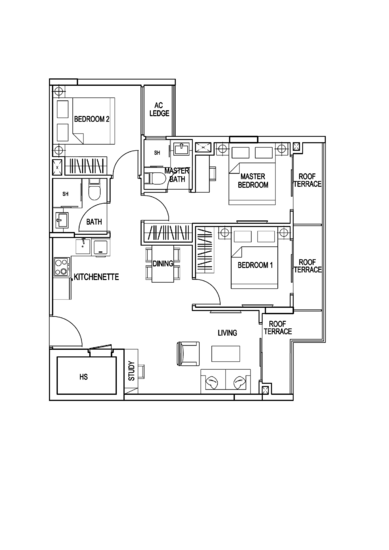 Kensington Square - Floor Plan