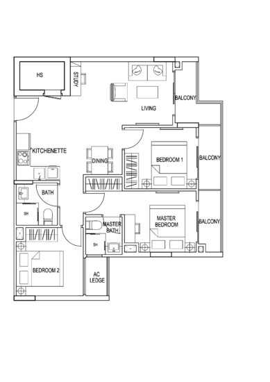 Kensington Square - Floor Plan