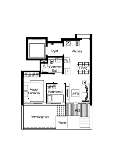 Cluny Park Residence - Floor Plan