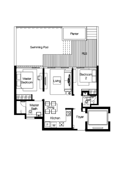 Cluny Park Residence - Floor Plan