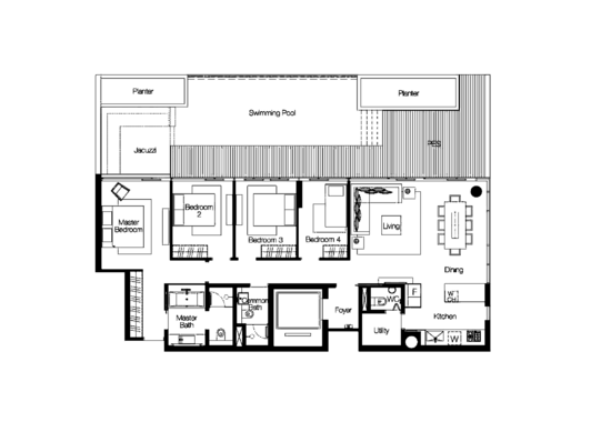 Cluny Park Residence - Floor Plan