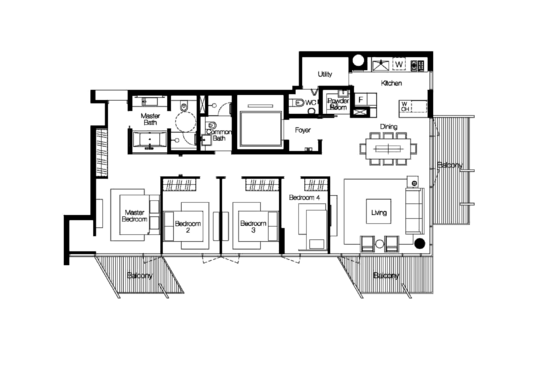 Cluny Park Residence - Floor Plan