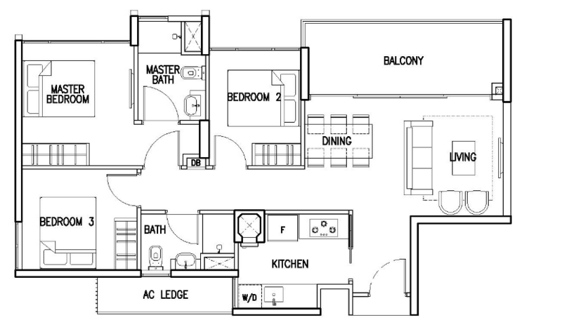 The Skywoods, 7 Dairy Farm Heights, 3 Bedrooms, 915 sqft, Condominium For Rent, by Ben XIA 夏天鹏, 500160965 - PropertyGuru.com.sg