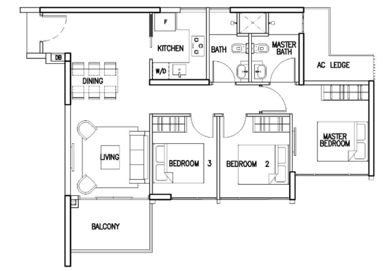 The Skywoods - Floor Plan