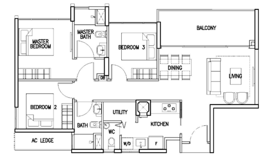 The Skywoods - Floor Plan